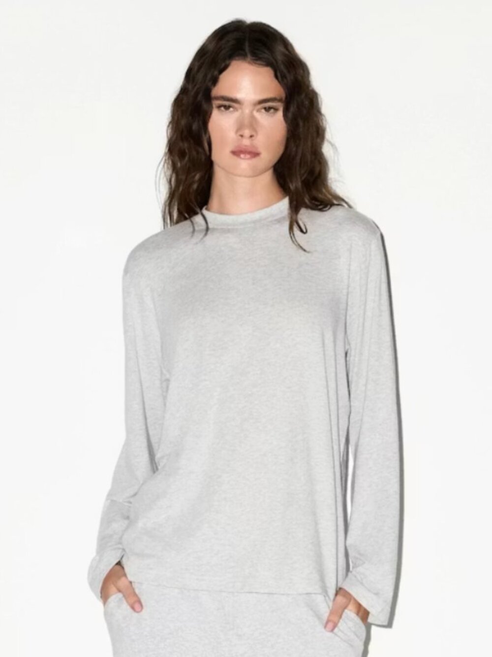 SKIMS BOYFRIEND LONG SLEEVE T-SHIRT